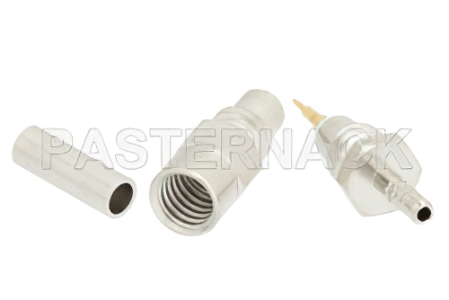 SMC ジャック コネクタ、圧着/はんだ接続、RG178、RG196