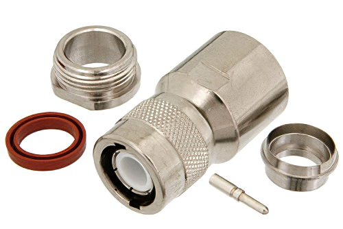 C オス コネクタ、クランプ/はんだ接続、RG14、RG217