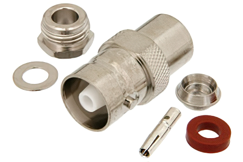 C メス コネクタ、クランプ/はんだ接続、RG55、RG58、RG141、RG142、RG223、RG303、RG400、PE-C195、PE-P195、LMR-195