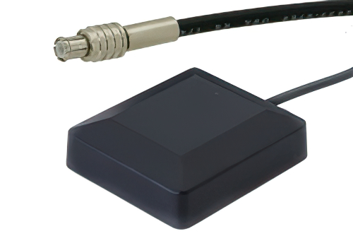 GPSアンテナ, マグネチックマウント, 15フィートのRG174/U  同軸ケーブル付き, 終端はMCX オス コネクタ, L1: 1575 MHz, 31 dB