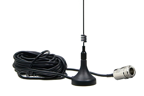 デュアルバンド マグネチックマウント アンテナ、10フィートのRG174A/U 同軸ケーブル付き, Nメス, 880-965 MHz | 1710-2170 MHz, 3dBi