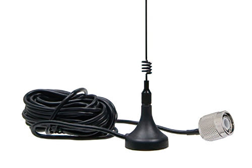 デュアルバンド マグネチックマウント アンテナ、10フィートのRG174A/U 同軸ケーブル付き, TNCオス, 880-965 MHz | 1710-2170 MHz, 3dBi