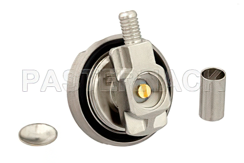 NMOマウントコネクタ、圧着/はんだ接続、RG58、LMR-195