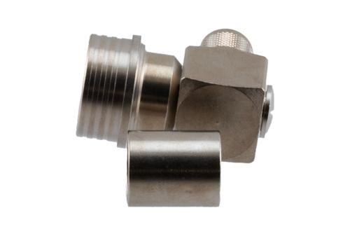 QN プラグ 直角 コネクタ 圧着/はんだ接続, RG214, RG225, RG393, RG9