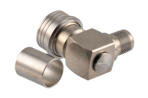 QN プラグ 直角 コネクタ 圧着/はんだ接続, RG214, RG225, RG393, RG9