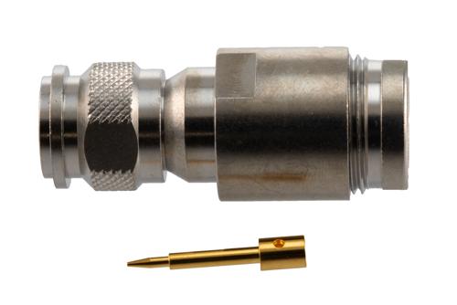 TNC Male Connector Clamp/Solder Attachment for RG214, RG55, RG223, RG400