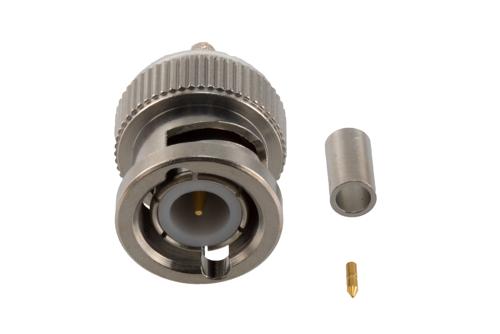 BNC Male Connector Crimp Attachment for LMR-100A, PE-B100, PE-C100, RG174, RG316, RG188, PE-C100-LSZH, LMR-100-FR, LMR-100A-PVC, LMR-10