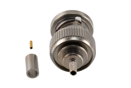 BNC Male Connector Crimp Attachment for LMR-100A, PE-B100, PE-C100, RG174, RG316, RG188, PE-C100-LSZH, LMR-100-FR, LMR-100A-PVC, LMR-10