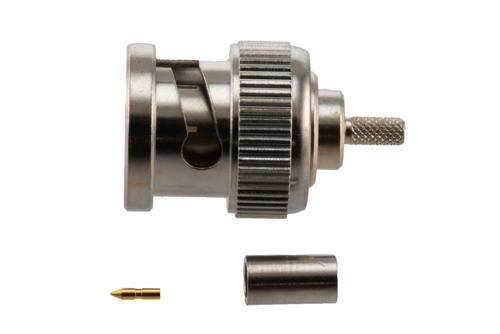 BNC Male Connector Crimp Attachment for LMR-100A, PE-B100, PE-C100, RG174, RG316, RG188, PE-C100-LSZH, LMR-100-FR, LMR-100A-PVC, LMR-10