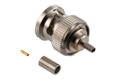 BNC Male Connector Crimp Attachment for LMR-100A, PE-B100, PE-C100, RG174, RG316, RG188, PE-C100-LSZH, LMR-100-FR, LMR-100A-PVC, LMR-10