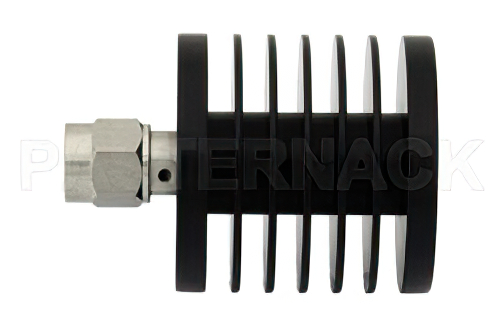 10 W RF ロード最大 18 GHz、SMA オス、黒色 陽極酸化アルミヒートシンク