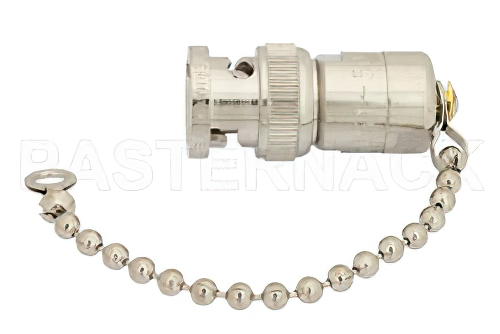 0.5 W RF ロード鎖付最大 1,000 MHz、BNC オス、ニッケルメッキ真鍮