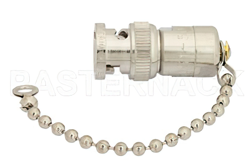 0.5 W RF ロード鎖付最大 1,000 MHz、93 Ω、BNC オス、ニッケルメッキ真鍮