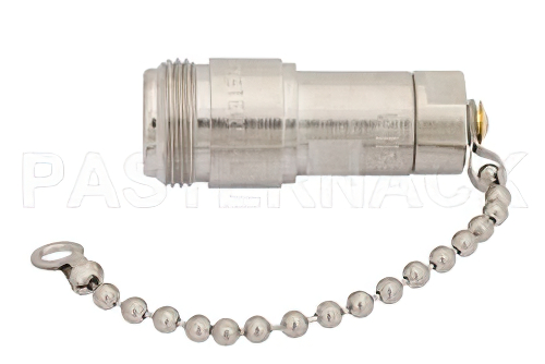 0.5 W RF ロード鎖付最大 1,000 MHz、75 Ω、N メス、ニッケルメッキ真鍮