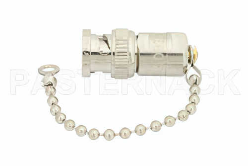 0.5 W RF ロード鎖付最大 1,000 MHz、75 Ω、BNC オス、ニッケルメッキ真鍮