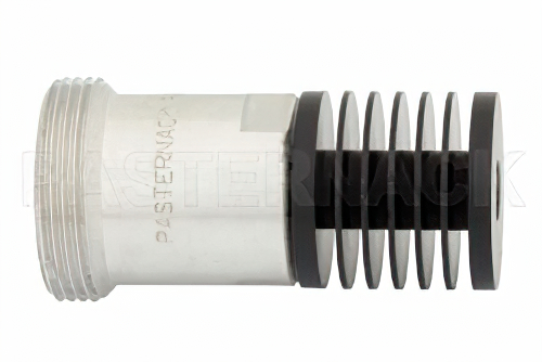 10 W RF ロード最大 7 GHz、7/16 DIN メス、黒色 陽極酸化アルミヒートシンク