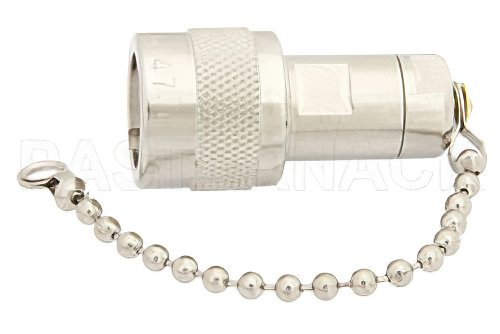 0.5 W RF ロード鎖付最大 1,000 MHz、C オス、ニッケルメッキ真鍮