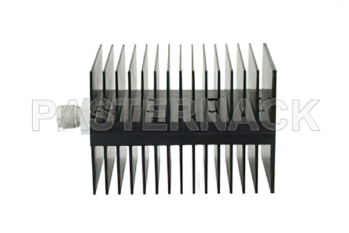 大電力 100 W RF ロード最大 4 GHz、N オス、スクエア形黒色 陽極酸化アルミヒートシンク