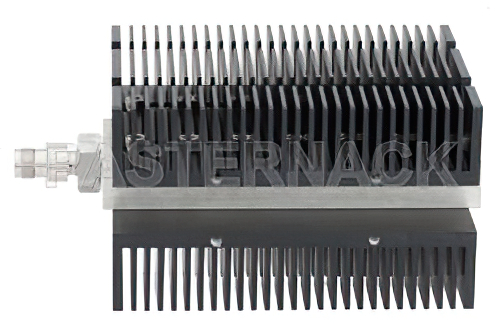 High Power 100 Watt RF Load Up To 8 GHz With TNC Female Input Conduction Cooled Body Black Anodized Aluminum Heatsink