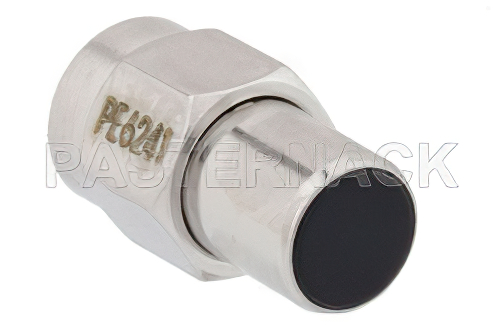 1 W RF ロード最大 6 GHz、逆極性、SMA オス、トリメタルメッキ真鍮