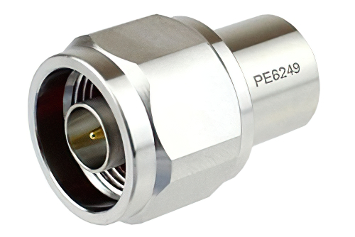 2 W RF ロード最大 6 GHz、N オス、トリメタルメッキ真鍮