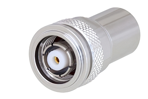 2 W RF ロード最大 6 GHz、逆極性、TNC オス、トリメタルメッキ真鍮