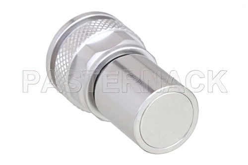 2 W RF ロード最大 6 GHz、逆極性、TNC オス、トリメタルメッキ真鍮