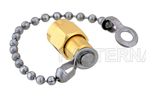 2 W RF ロード鎖付最大 26.5 GHz、SMA オス、金メッキステンレス鋼