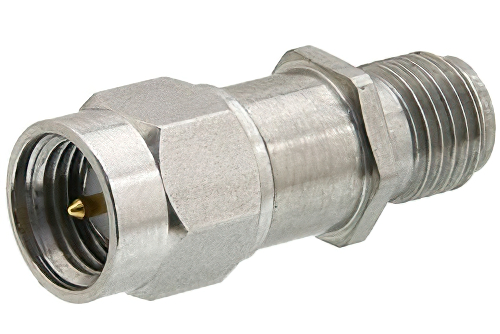 9 dB 固定減衰器、SMA オス 〜 SMA メス、防錆処理ステンレス鋼、2 W、最大 3 GHz