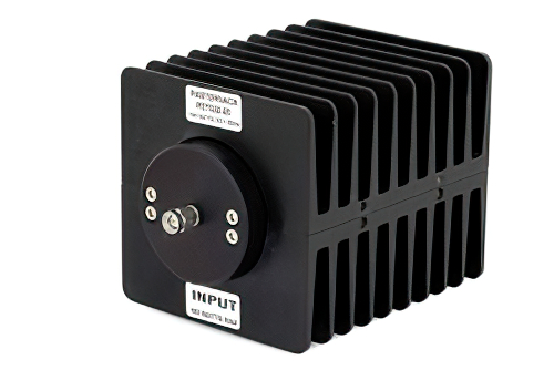 20 dB 固定減衰器、SMA オス 〜 SMA メス 方向性、黒色 陽極酸化アルミヒートシンク、100 W、最大 1.5 GHz