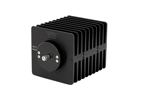 30 dB 固定減衰器、SMA オス 〜 SMA メス 方向性、黒色 陽極酸化アルミヒートシンク、100 W、最大 1.5 GHz