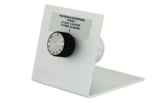 一段 0-1 dB ロータリ ベンチ 減衰器; 75 Ω BNCジャック; 1 W; DC-500 MHz