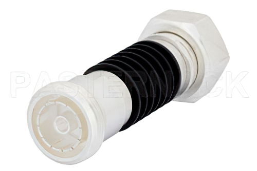 20 dB 固定減衰器、7/16 DIN オス 〜 7/16 DIN メス、黒色 陽極酸化アルミヒートシンク、10 W、最大 7.5 GHz