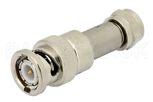 50 Ω BNC オス 〜 75 Ω F オス 整合パッド、DC 〜 3 GHz