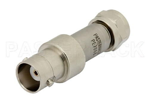 50 Ω BNC メス 〜 75 Ω F オス 整合パッド、DC 〜 3 GHz