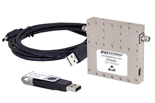 USB 制御プログラマブル減衰器、95 dB、200 MHz 〜 6 GHz、1 dB ステップ、SMA メス