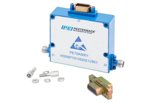 5 ビット TTL 制御プログラマブル減衰器、30 dB、100 MHz 〜 18 GHz、1 dB ステップ、2.92mm メス