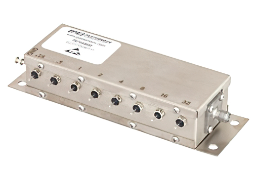 8 ビットリレー制御プログラマブル減衰器、63.75 dB 、最大 2 GHz、0.25 dB ステップ、+12V、SMA メス