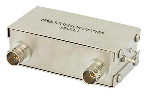 75 Ω A/B 同軸電気機械式リレースイッチ、DC 〜 1 GHz、5 W、12 V、BNC