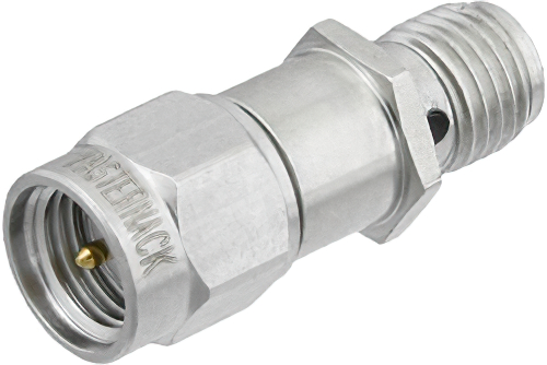 20 dB 固定減衰器、SMA オス 〜 SMA メス、真鍮トリメタル、1 W、最大 2 GHz