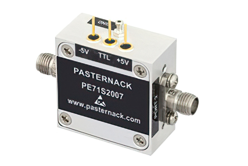 SPST、PIN ダイオードスイッチ、動作周波数 50 MHz 〜 26.5 GHz、最大 1 W (+30 dBm)、SMA