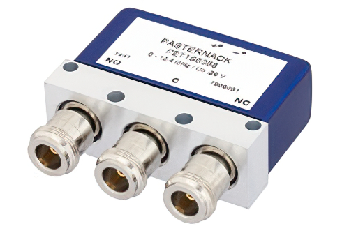 SPDT 電気機械式リレーフェールセーフスイッチ、DC 〜 12.4 GHz、最大 700 W、28 V、N