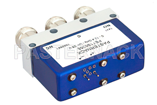 SPDT 電気機械式リレーフェールセーフスイッチ、DC 〜 12.4 GHz、最大 700 W、28 V、N