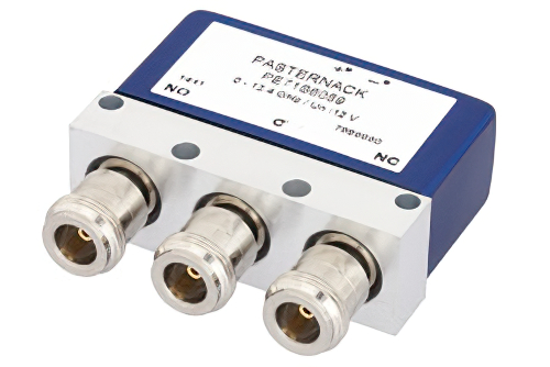 SPDT 電気機械式リレーフェールセーフスイッチ、DC 〜 12.4 GHz、最大 700 W、12 V、N
