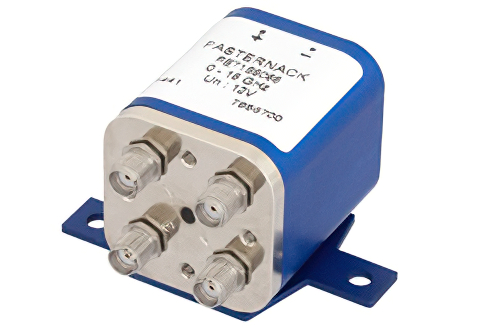 トランスファ電気機械式リレーフェールセーフスイッチ、DC 〜 18 GHz、最大 240 W、12 V、SMA