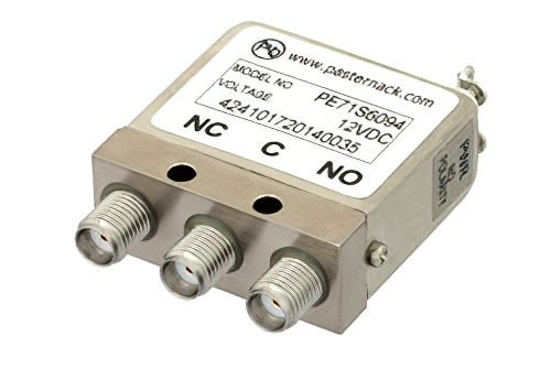 SPDT 電気機械式リレーフェールセーフスイッチ、DC 〜 26.5 GHz、20 W、12 V、SMA