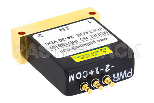 SPDT 電気機械式リレーラッチングスイッチ、DC 〜 40 GHz、5 W、28 V、セルフカットオフ、ダイオード、2.92mm