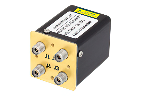 トランスファ電気機械式リレーフェールセーフスイッチ、DC 〜 40 GHz、5 W、28 V、インジケータ、TTL ロジック、ダイオード、2.92mm
