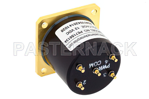 SP4T 電気機械式リレーノーマルオープンスイッチ、DC 〜 40 GHz、3 W、12 V、2.92mm