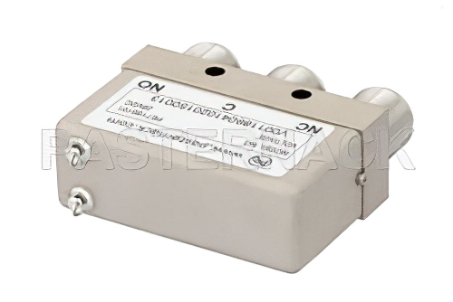 SPDT 電気機械式リレーフェールセーフスイッチ、DC 〜 12.4 GHz、50 W、28 V、N